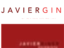 Tablet Screenshot of javierginer.com